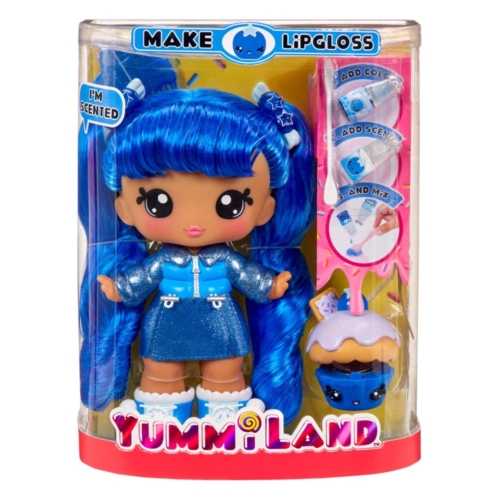 Yummiland Large Doll + Lipgloss Pet- Rory Blueberr