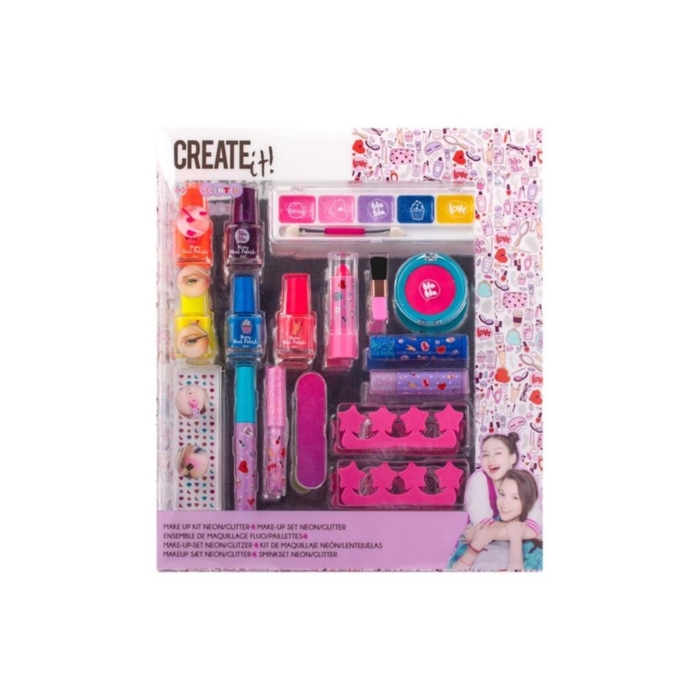 Create It! Make-Up Box Neon/Glitters