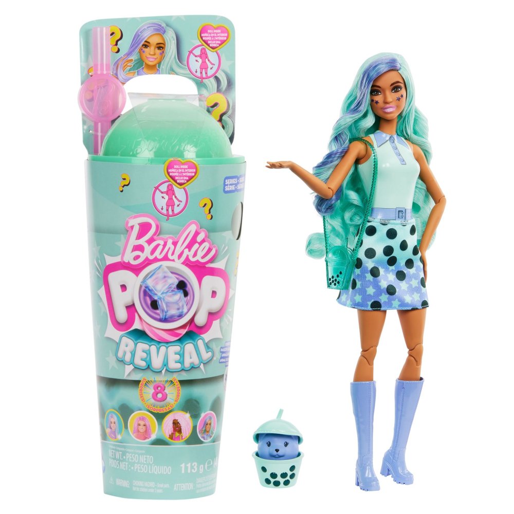 Barbie Pop Reveal Boba Serie Blauw