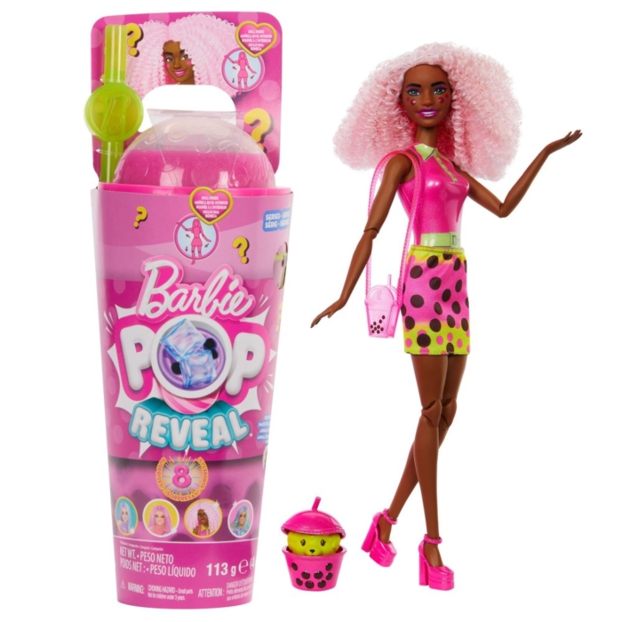 Barbie Pop Reveal Boba Serie Hard Roze