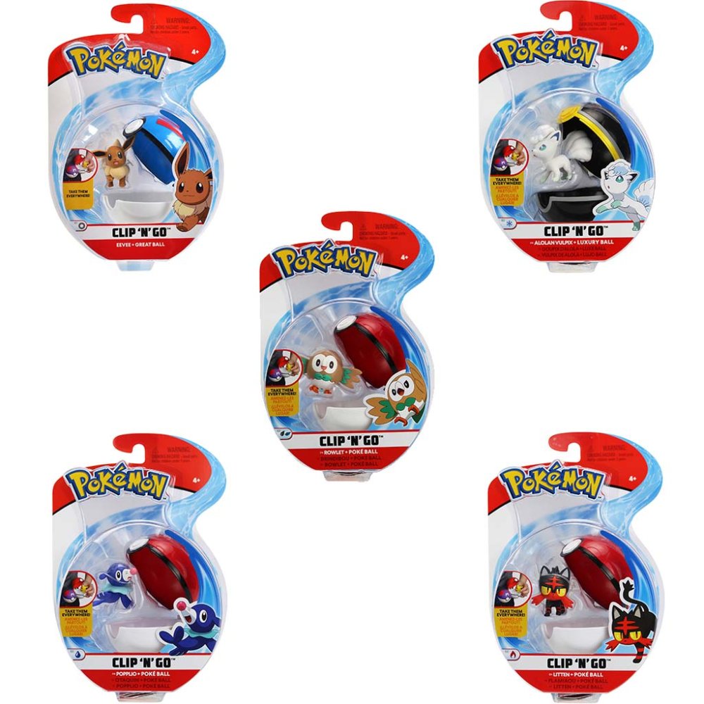 Pokémon Clip N Go Assorti