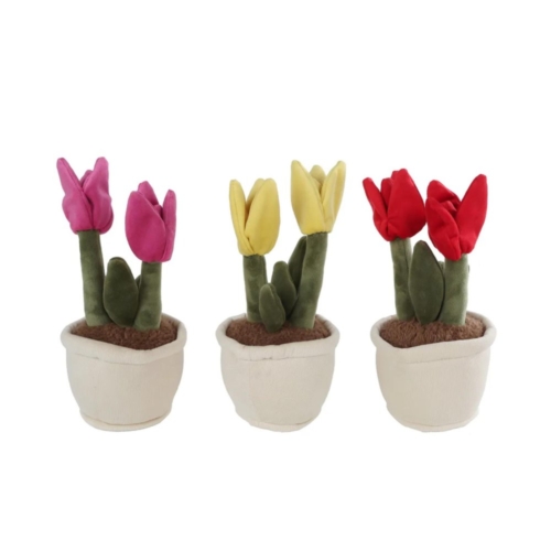 Take Me Home tulp plant pluche L 3 assorti 27 cm