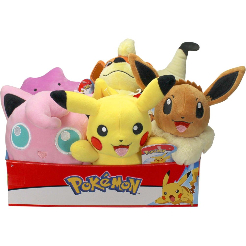 Pokémon 20 Cm Pluche Knuffel Display Assorti