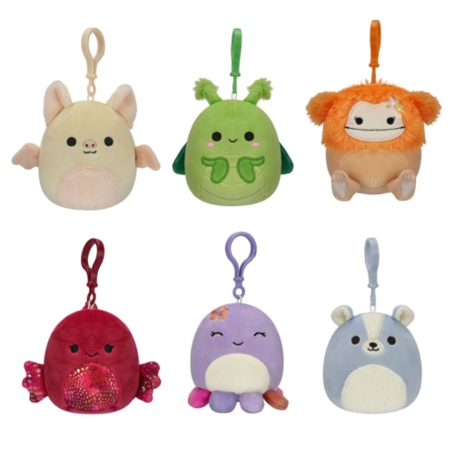 Squishmallows clip on plush 9 cm assorti