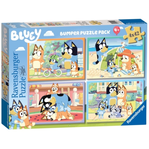 Ravensburger puzzel Bluey 4 x 42 stukjes