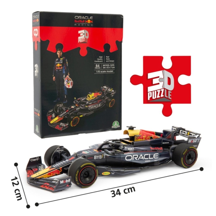 Puzzel 3D Formule 1 Red Bull Max Verstappen 34 Cm