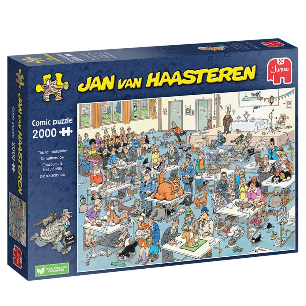 Jan Van Haasteren Puzzel De Kattenshow 2000  Stukjes