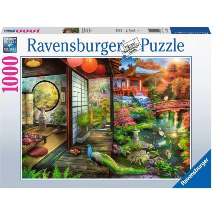 Ravensburger puzzel theehuis in Japanse tuin 1000 stukjes