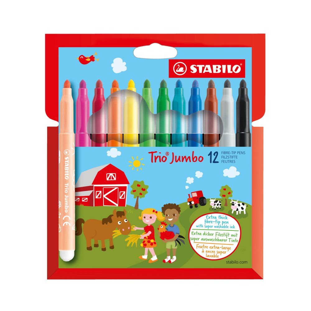 Stabilo Jumbo Trio Stiften 12 Stuks