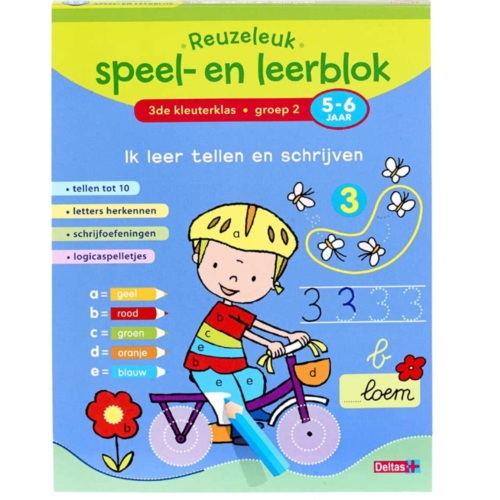 Reuzeleuk Speel En Leerblok 5-6 Jaar Ik Leer Tellen En Schrijven