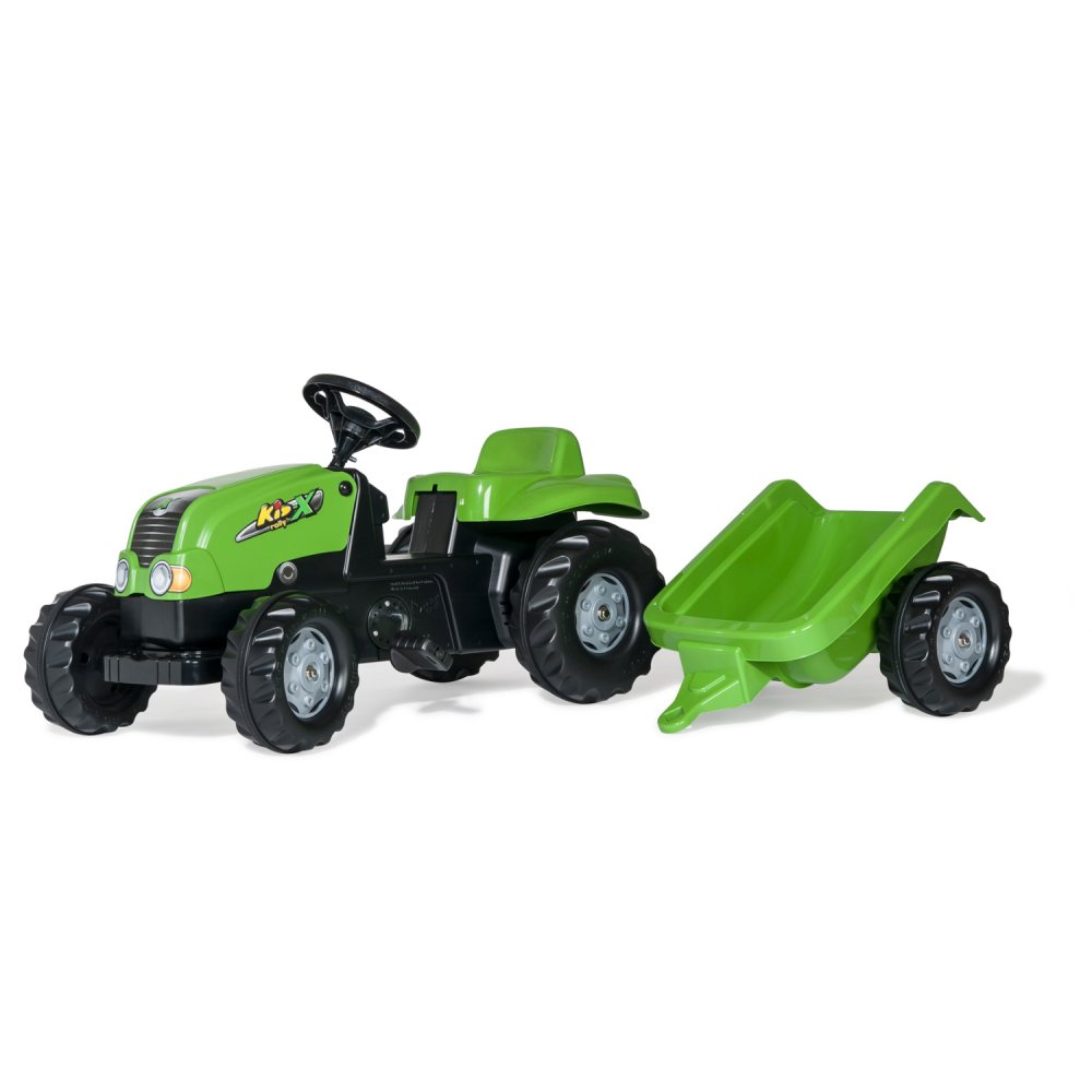 Rolly Toys Traptractor RollyKid-X +Aanhanger Groen