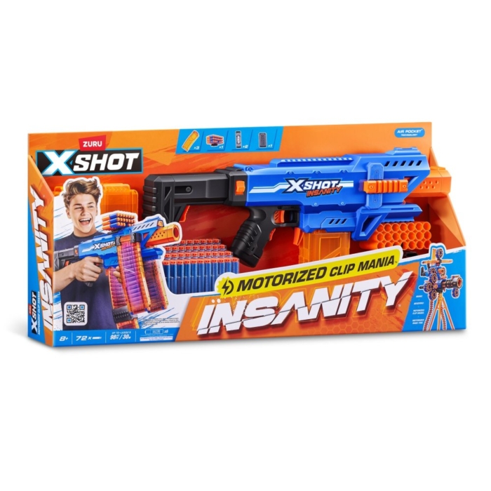 X-shot insanity clip blaster 48 darts