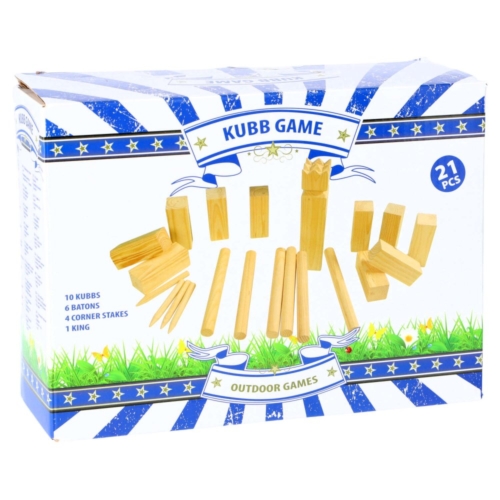 Kubb spel groot hout fsc