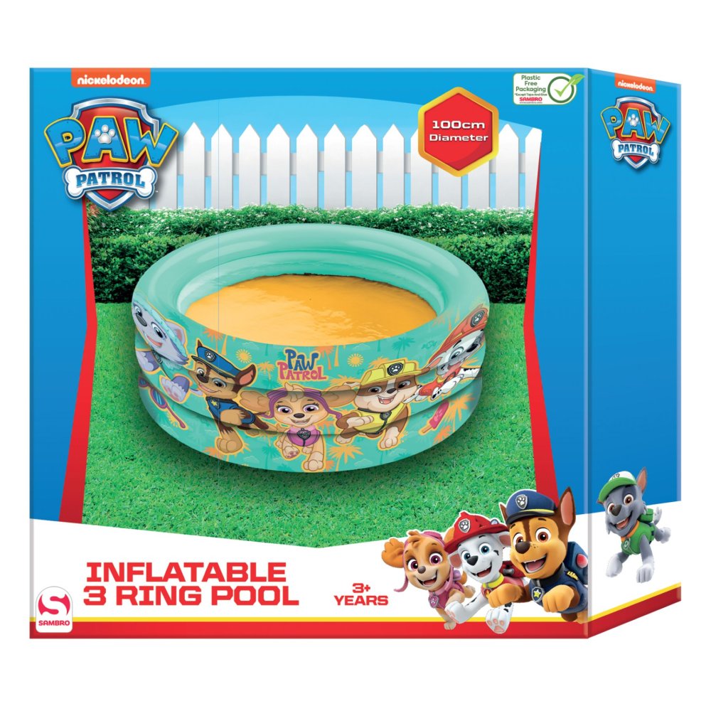 Zwembad Paw Patrol 3 Rings 100 Cm