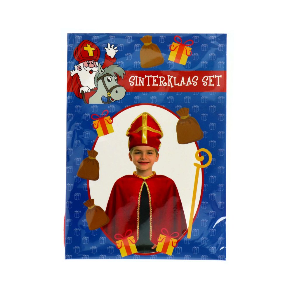 Verkleedset Sinterklaas Cape Met Mijter 1 Maat