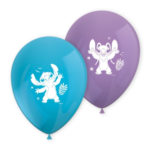 Stitch & Angel Latex Ballonnen 8 Stuks