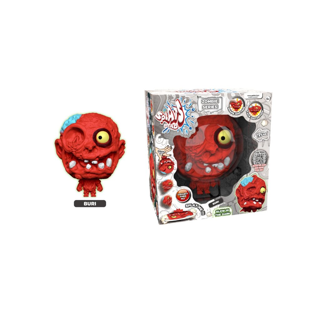 Splats Head Red Zombie 11 cm