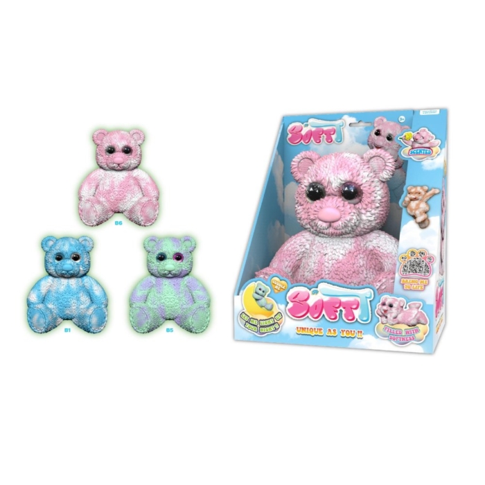 Soft Bear 28 cm deluxe 3 assorti