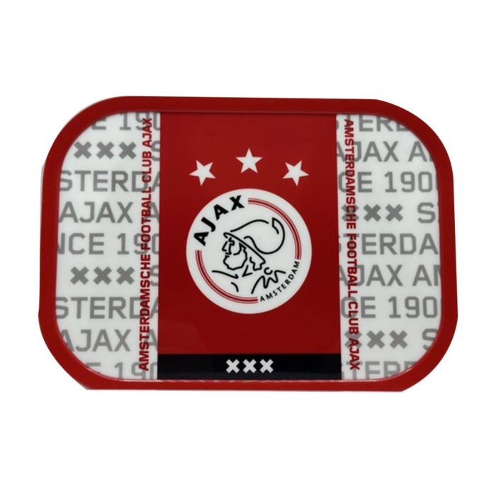 Ajax lunchbox wit/rood/wit logo