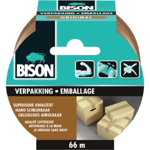 Bison Verpakkingstape Original Rol 66 m x 50 mm