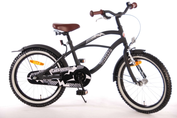 Volare Black Cruiser Kinderfiets - Jongens - 18 inch - Zwart - 95% afgemonteerd - Afbeelding 11