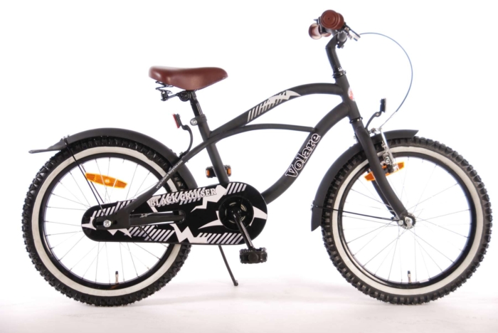 Volare Black Cruiser Kinderfiets - Jongens - 18 inch - Zwart - 95% afgemonteerd - Afbeelding 10