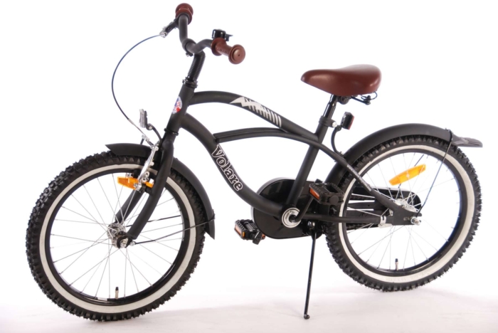 Volare Black Cruiser Kinderfiets - Jongens - 18 inch - Zwart - 95% afgemonteerd - Afbeelding 3