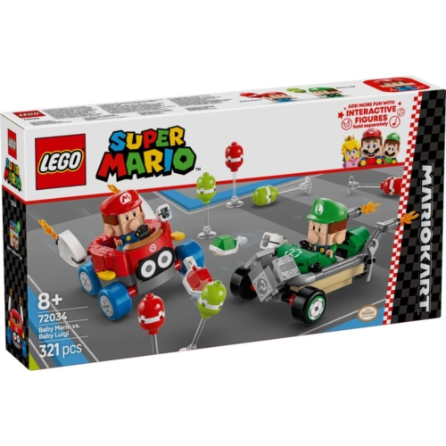 LEGO 72034 Super Mario Kart™ – Baby Mario vs. Baby Luigi