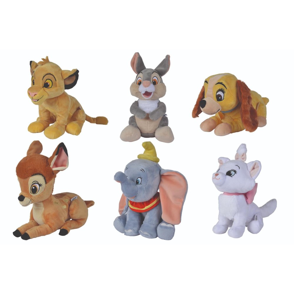 Disney pluche 25 cm 6 assorti