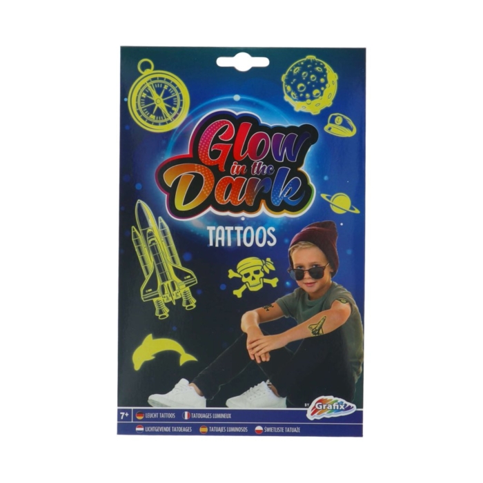 Glow In The Dark Tattoo 2 Assorti