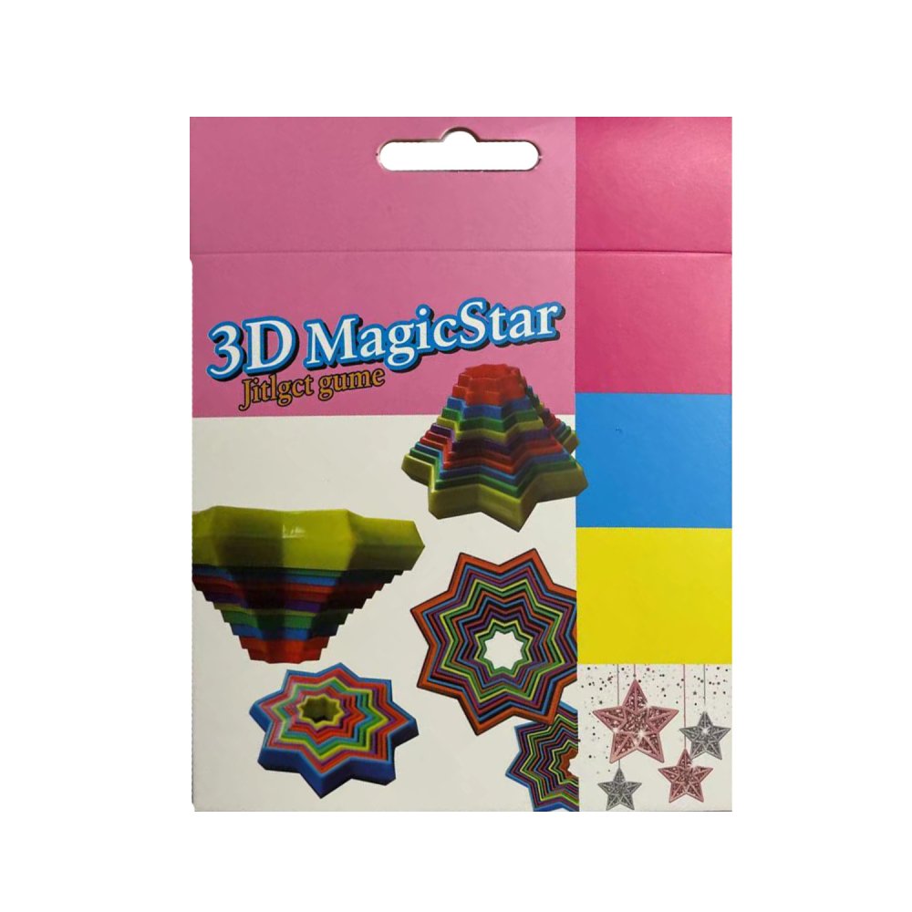 Fidget Magic Star 3D Assorti