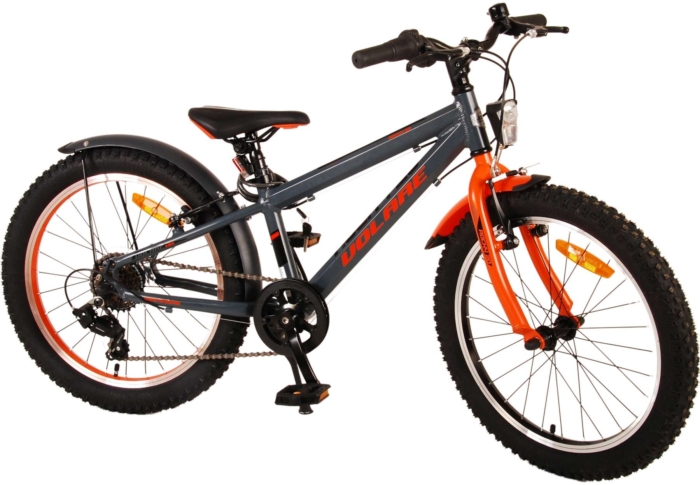 Volare Rocky Kinderfiets - 20 inch - Grijs Oranje - 6 speed - Prime Collection - Afbeelding 17