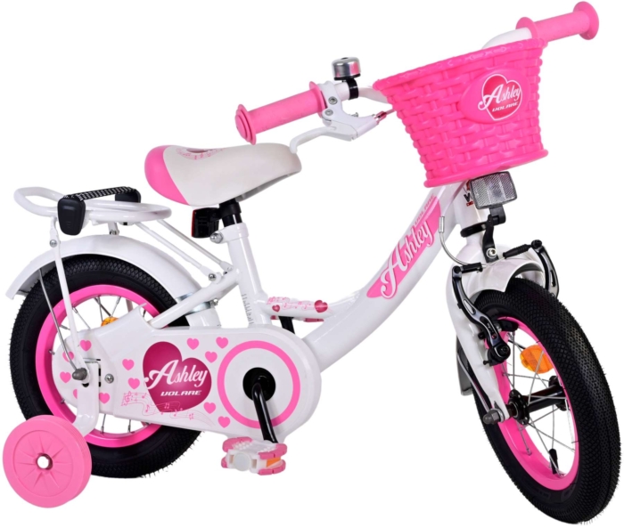 Volare Ashley Kinderfiets - Meisjes - 12 inch - Wit - Afbeelding 2