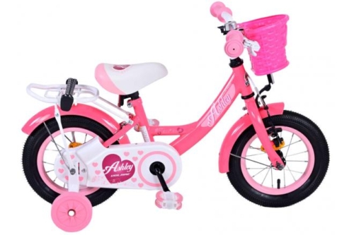 Volare Ashley Kinderfiets - Meisjes - 12 inch - Rood/Roze