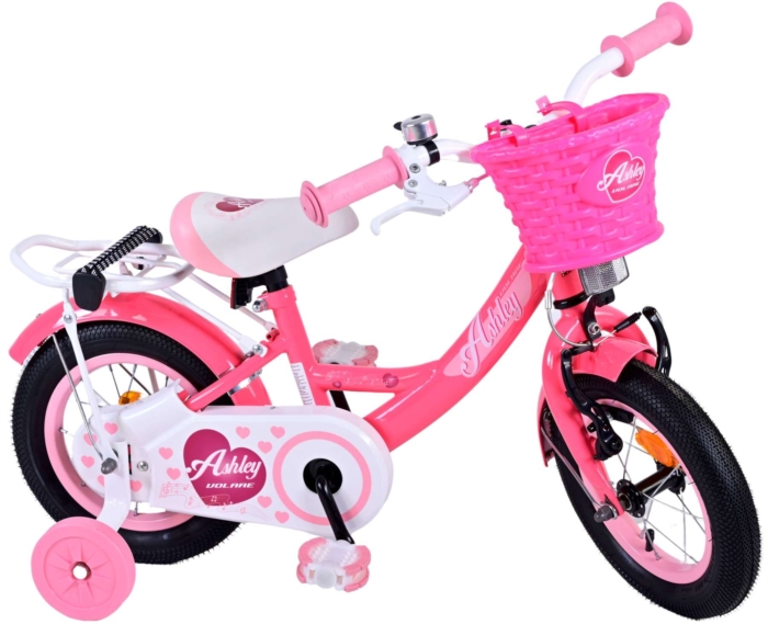 Volare Ashley Kinderfiets - Meisjes - 12 inch - Rood/Roze - Afbeelding 2