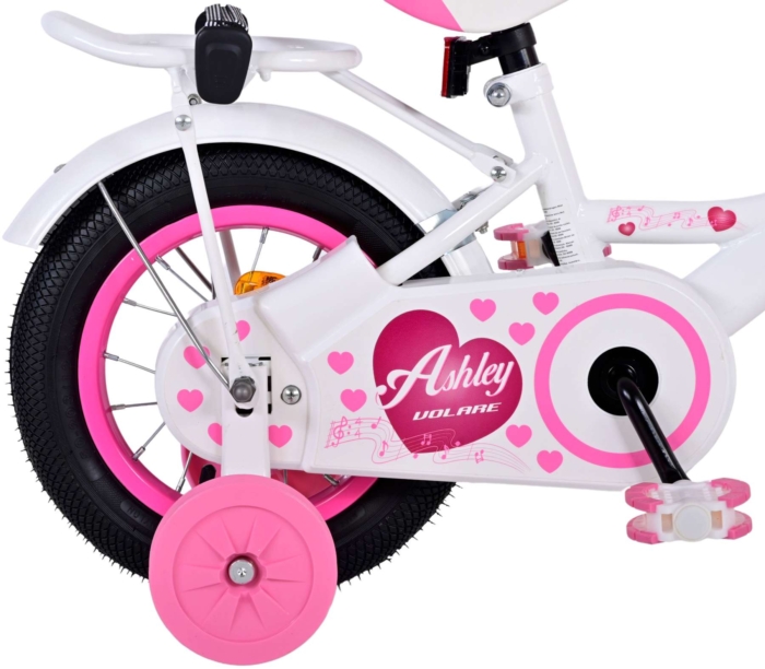 Volare Ashley Kinderfiets - Meisjes - 12 inch - Wit - Afbeelding 3