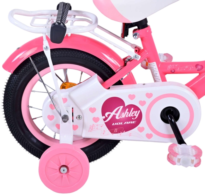 Volare Ashley Kinderfiets - Meisjes - 12 inch - Rood/Roze - Afbeelding 3