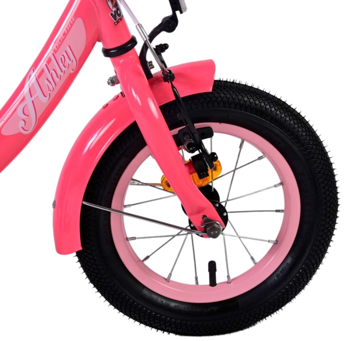 Volare Ashley Kinderfiets - Meisjes - 12 inch - Rood/Roze - Afbeelding 4