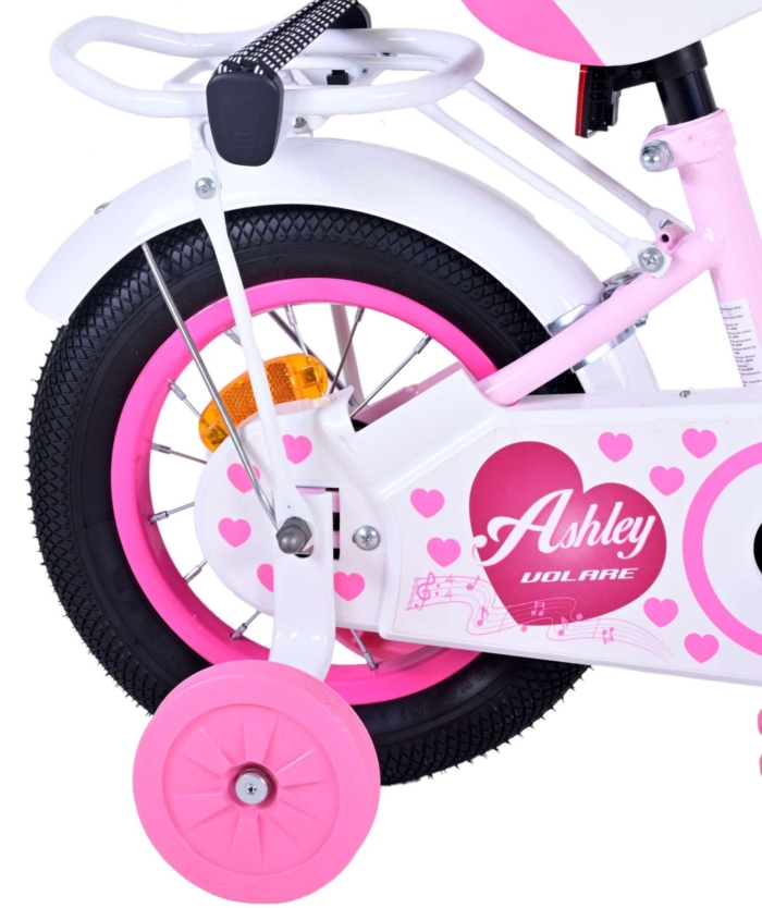 Volare Ashley Kinderfiets - Meisjes - 12 inch - Roze - Afbeelding 4