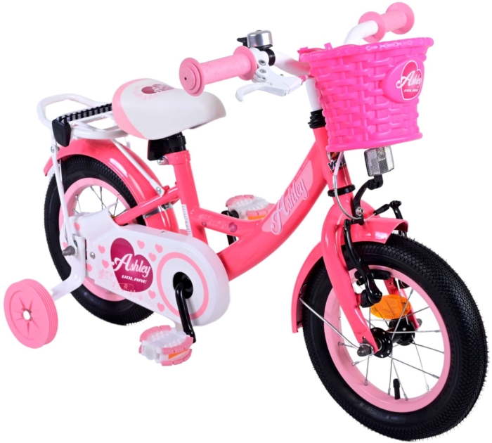 Volare Ashley Kinderfiets - Meisjes - 12 inch - Rood/Roze - Afbeelding 6