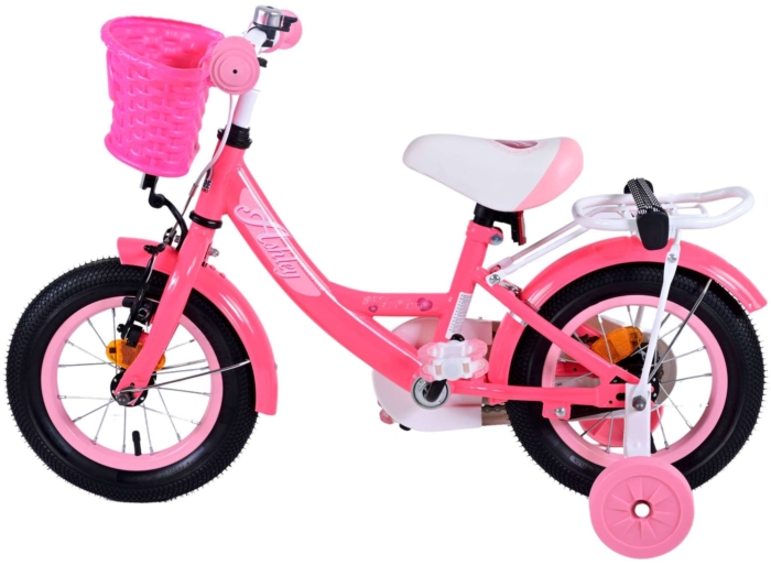 Volare Ashley Kinderfiets - Meisjes - 12 inch - Rood/Roze - Afbeelding 8