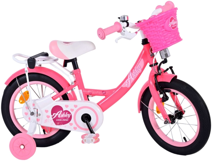 Volare Ashley Kinderfiets - Meisjes - 14 inch - Roze/Rood - Afbeelding 2