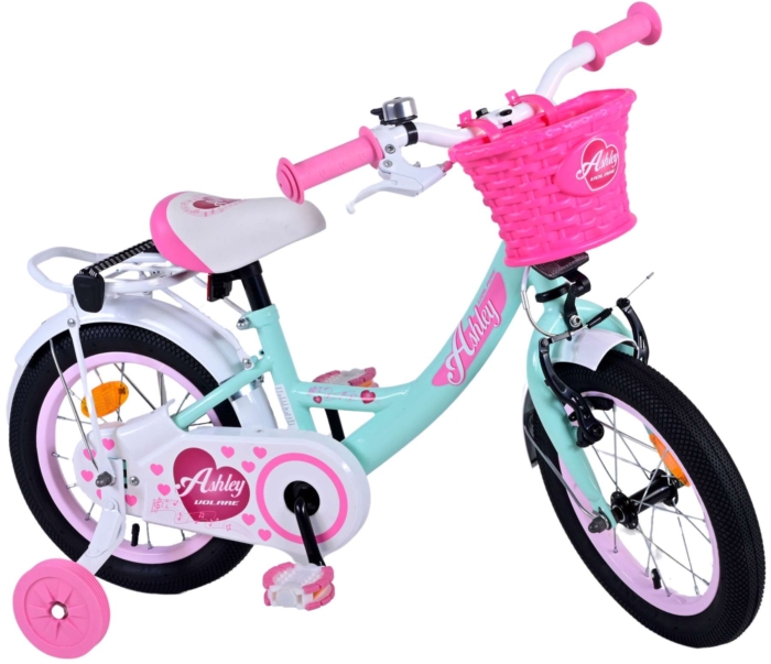 Volare Ashley Kinderfiets - Meisjes - 14 inch - Groen - Afbeelding 2