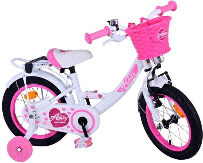 Volare Ashley Kinderfiets - Meisjes - 14 inch - Wit - Afbeelding 2