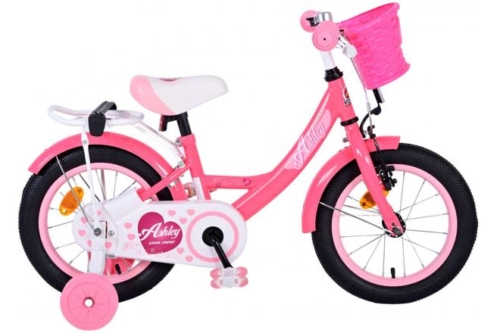 Volare Ashley Kinderfiets - Meisjes - 14 inch - Roze/Rood