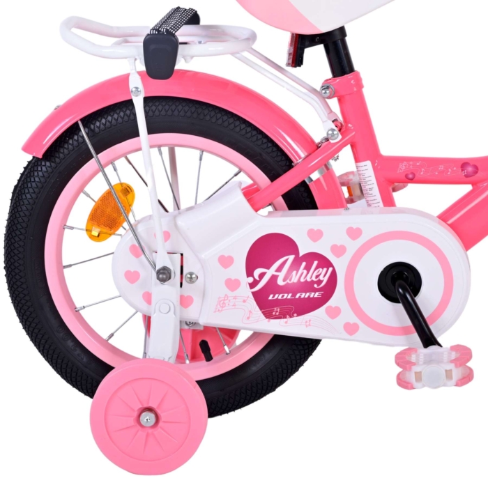 Volare Ashley Kinderfiets - Meisjes - 14 inch - Roze/Rood - Afbeelding 3