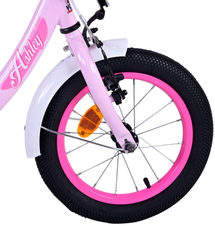 Volare Ashley Kinderfiets - Meisjes - 14 inch - Roze - Afbeelding 4