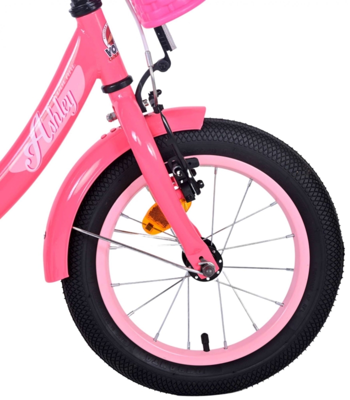 Volare Ashley Kinderfiets - Meisjes - 14 inch - Roze/Rood - Afbeelding 4