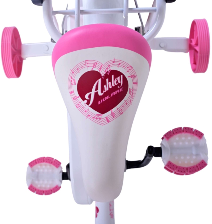 Volare Ashley Kinderfiets - Meisjes - 14 inch - Wit - Afbeelding 5