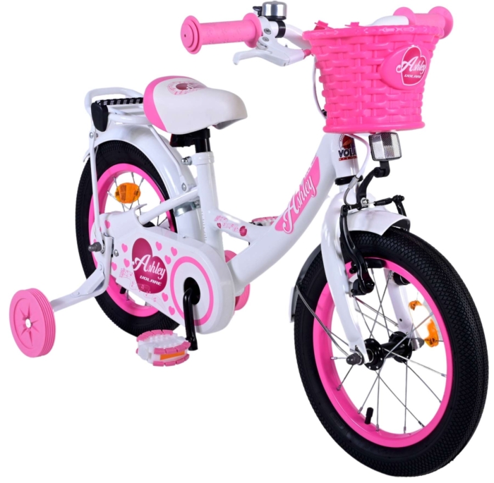 Volare Ashley Kinderfiets - Meisjes - 14 inch - Wit - Afbeelding 6